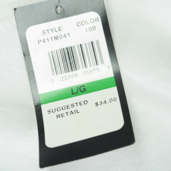 NWT NOS Converse White CHRISTMAS T- SHIRT "Santa's Little Baller" sz L P411M041 - Picture 3 of 5